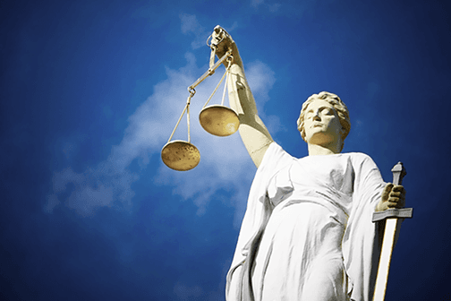Lady justice holding scales