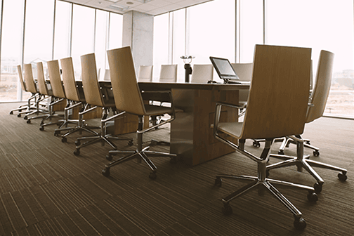 Empty conference room