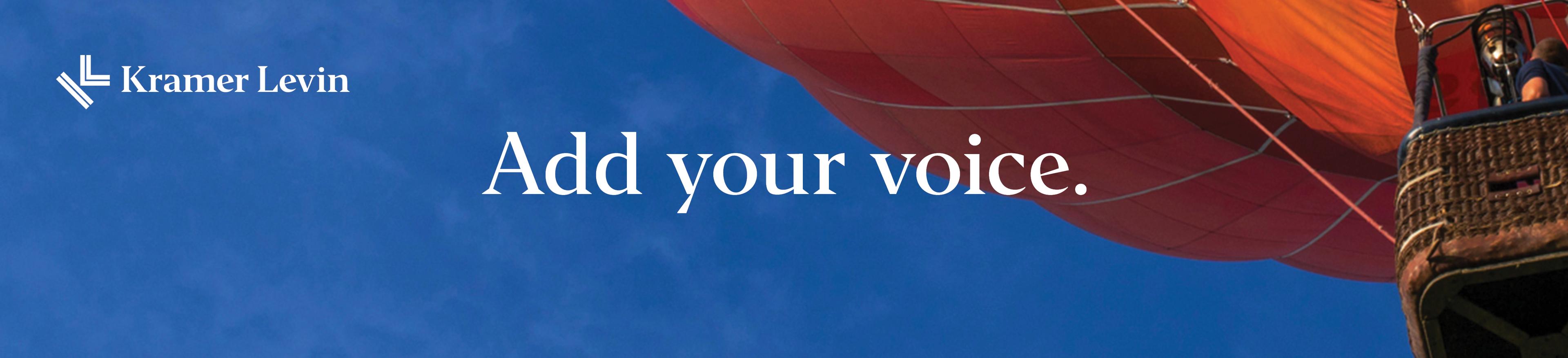 add your voice