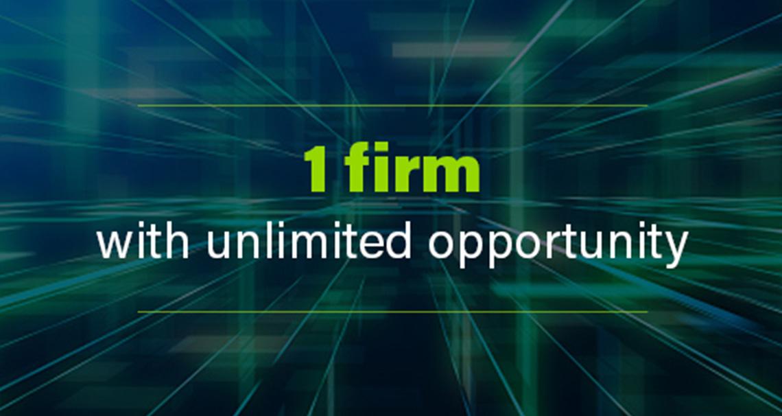 1 firm with unlimited opportunity