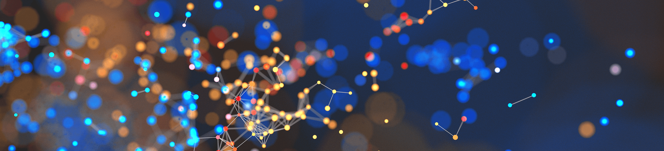 abstract of connected dots