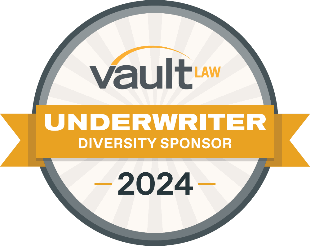 Vault Law diversity underwriter seal, 2024