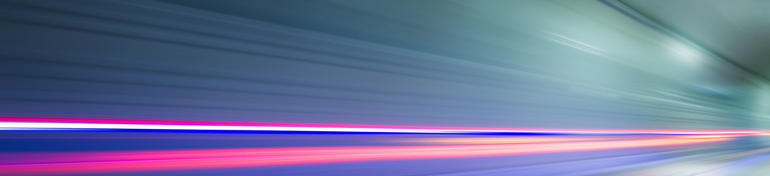 abstract image of lights whooshing by