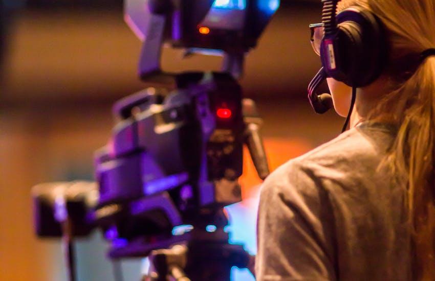 camera man at work