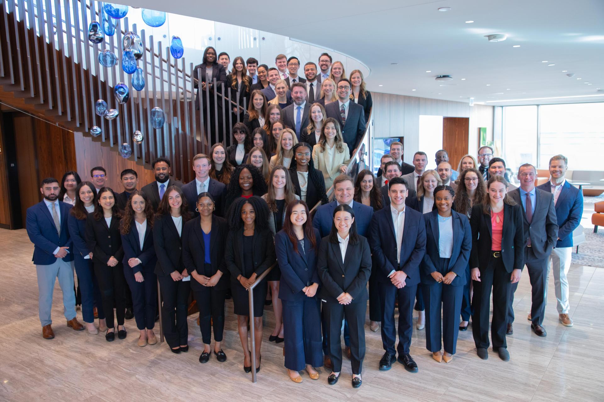 Group of employees posing for a group shot