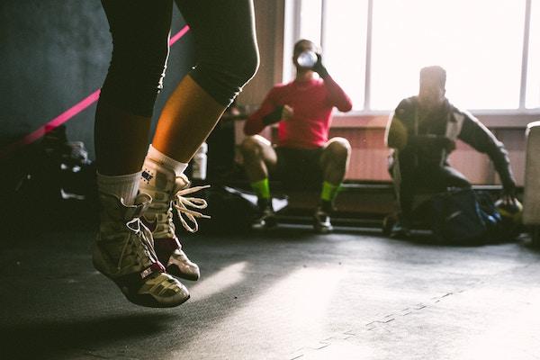 athletes at the gym